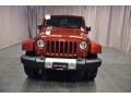 2010 Red Rock Crystal Pearl Jeep Wrangler Unlimited Sahara 4x4  photo #3