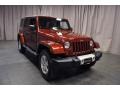 2010 Red Rock Crystal Pearl Jeep Wrangler Unlimited Sahara 4x4  photo #4