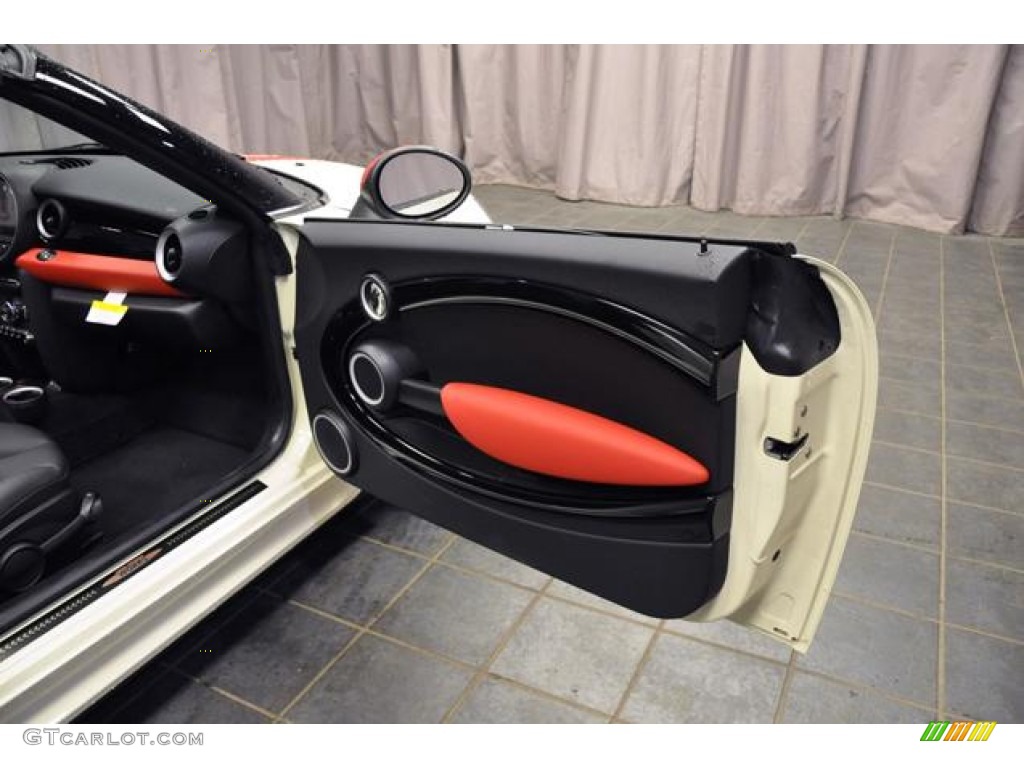 2013 Mini Cooper John Cooper Works Roadster Carbon Black Door Panel Photo #76547708