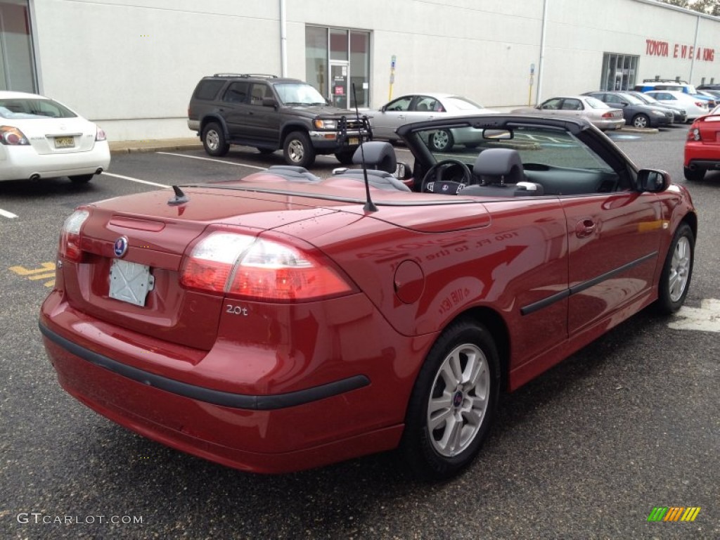 2006 9-3 2.0T Convertible - Chili Red Metallic / Slate Gray photo #6