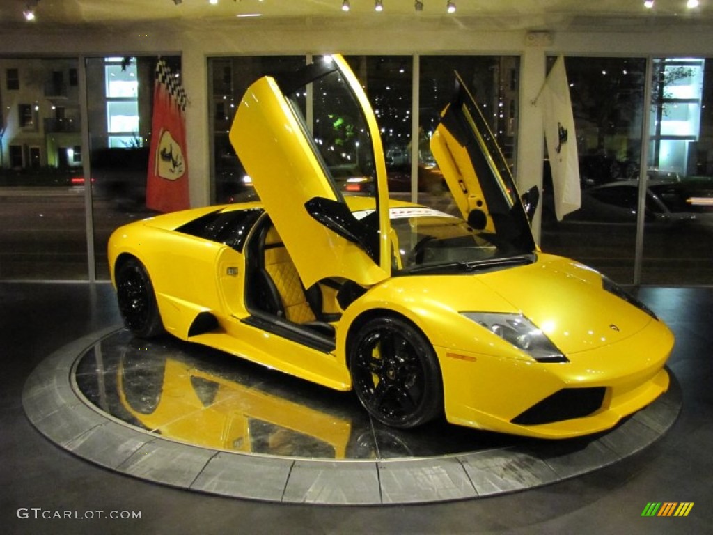 Giallo Evros (Pearl Yellow) 2009 Lamborghini Murcielago LP640 Coupe Exterior Photo #76548153