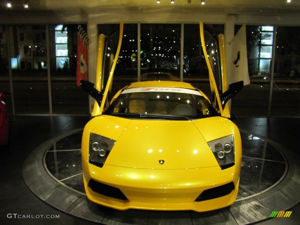2009 Murcielago LP640 Coupe - Giallo Evros (Pearl Yellow) / Nero Perseus photo #5