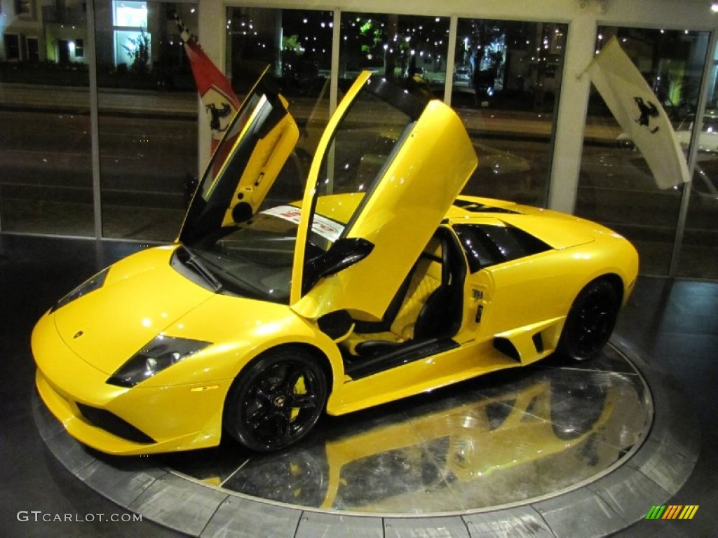 2009 Murcielago LP640 Coupe - Giallo Evros (Pearl Yellow) / Nero Perseus photo #7