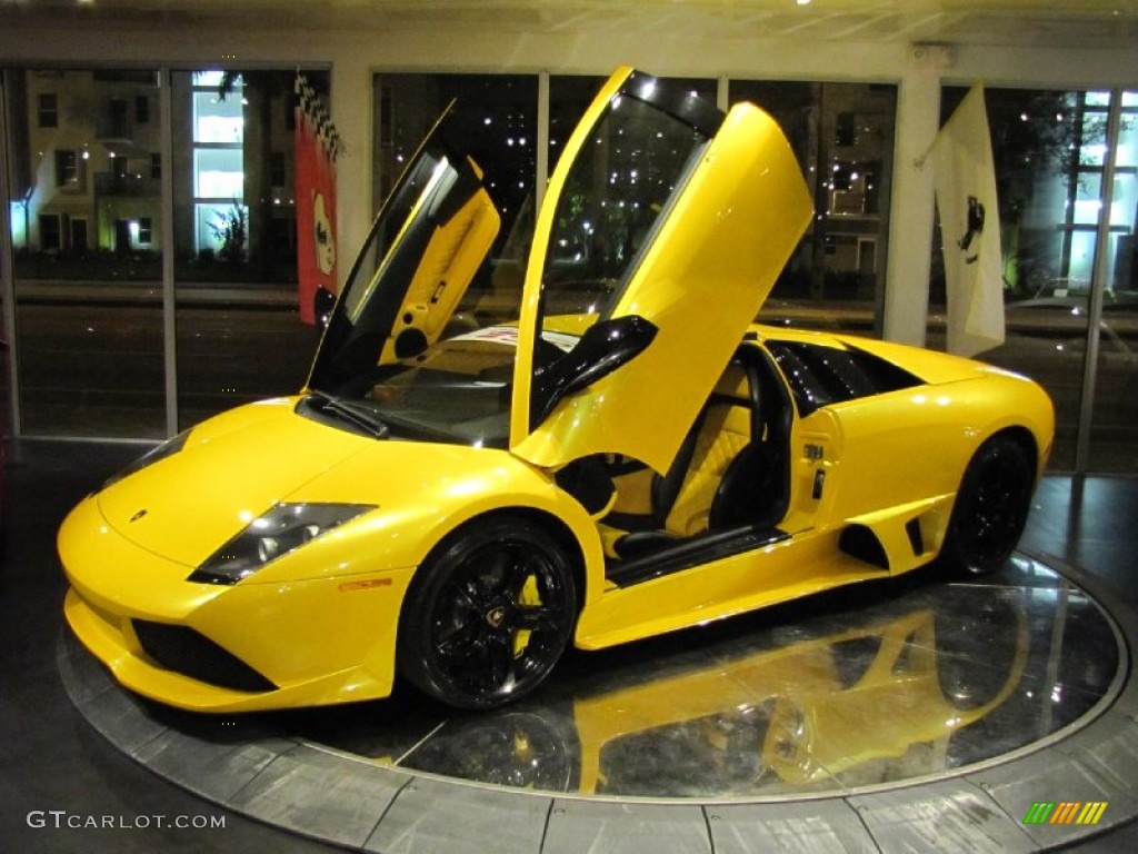 2009 Murcielago LP640 Coupe - Giallo Evros (Pearl Yellow) / Nero Perseus photo #8