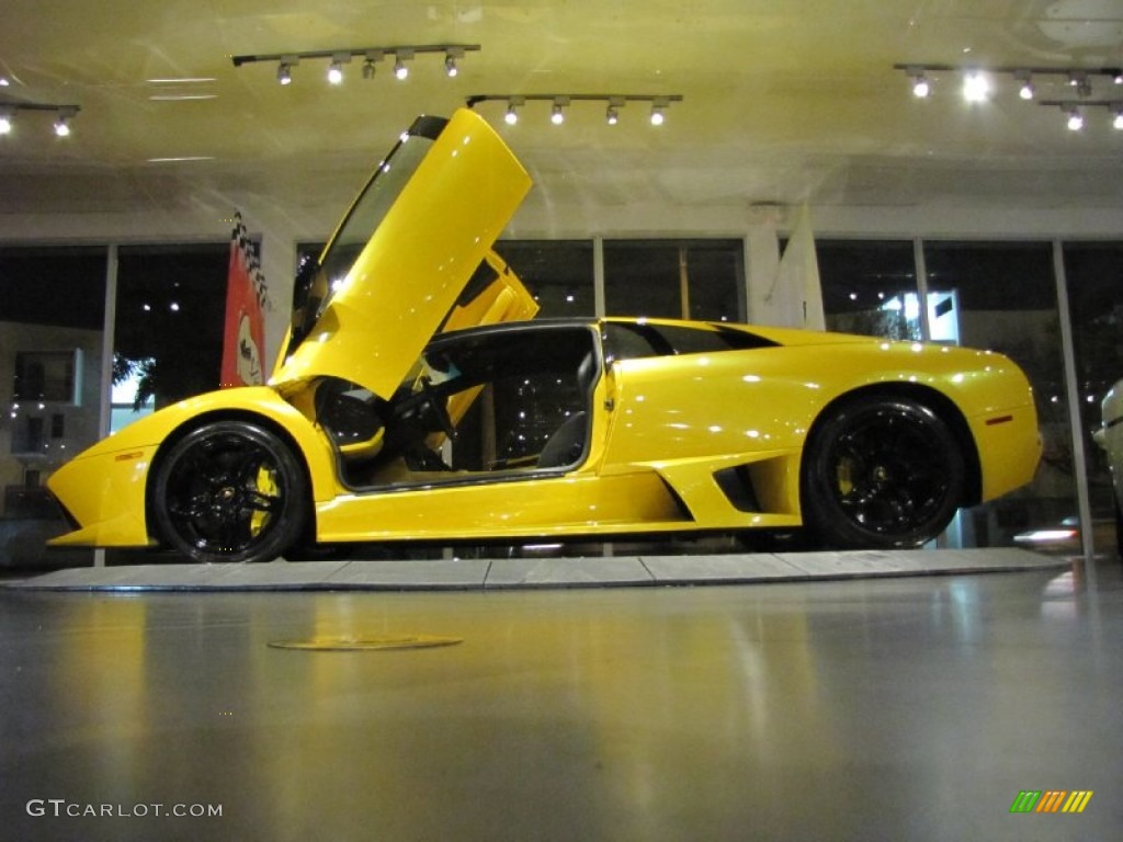 2009 Murcielago LP640 Coupe - Giallo Evros (Pearl Yellow) / Nero Perseus photo #12