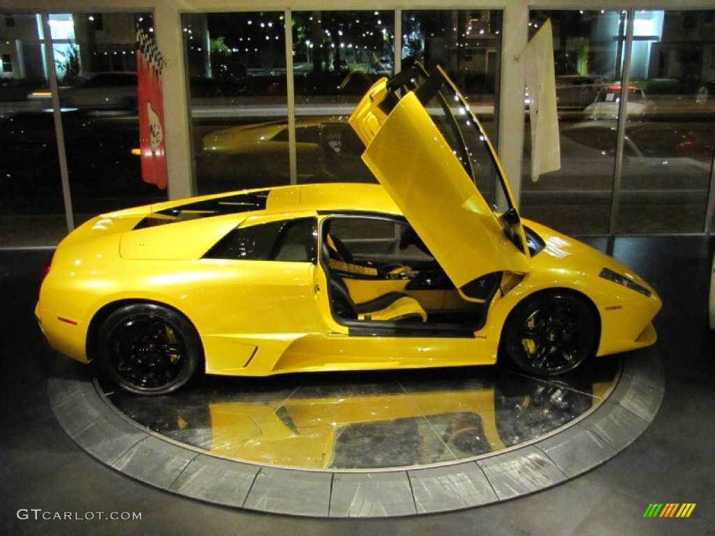 2009 Murcielago LP640 Coupe - Giallo Evros (Pearl Yellow) / Nero Perseus photo #25