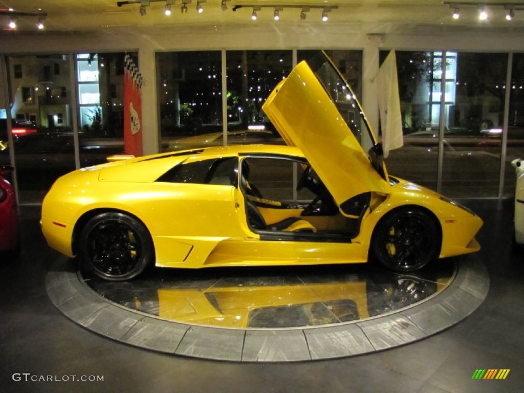2009 Murcielago LP640 Coupe - Giallo Evros (Pearl Yellow) / Nero Perseus photo #26