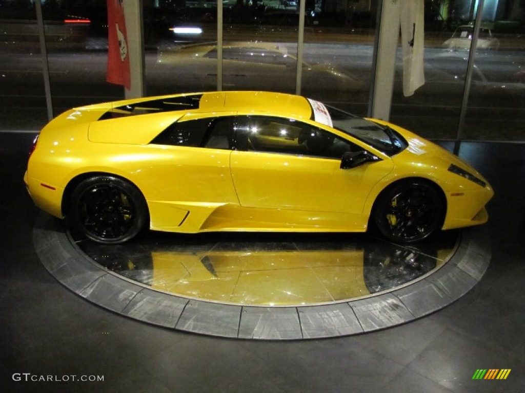 2009 Murcielago LP640 Coupe - Giallo Evros (Pearl Yellow) / Nero Perseus photo #27