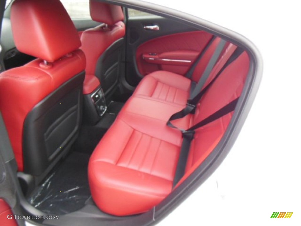 Black/Red Interior 2013 Dodge Charger R/T Plus AWD Photo #76548933