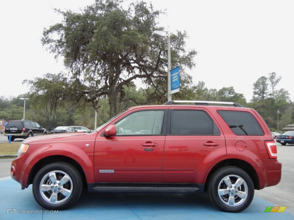 Redfire Metallic 2008 Ford Escape Limited Exterior Photo #76549373