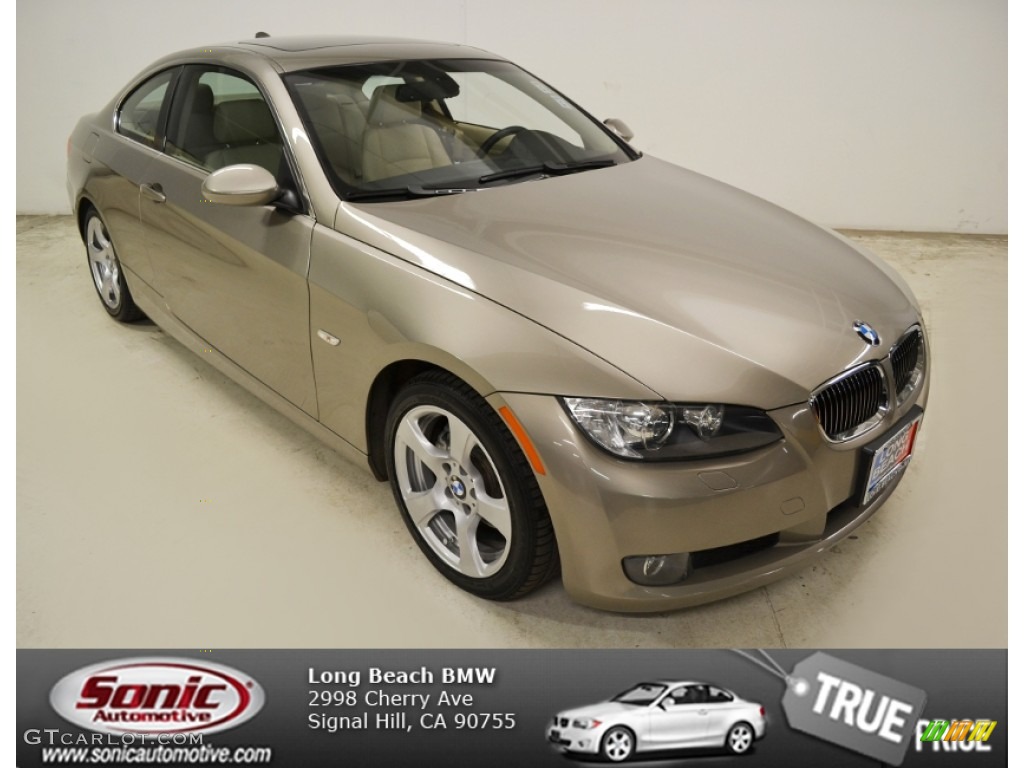 2009 3 Series 328i Coupe - Platinum Bronze Metallic / Cream Beige Dakota Leather photo #1