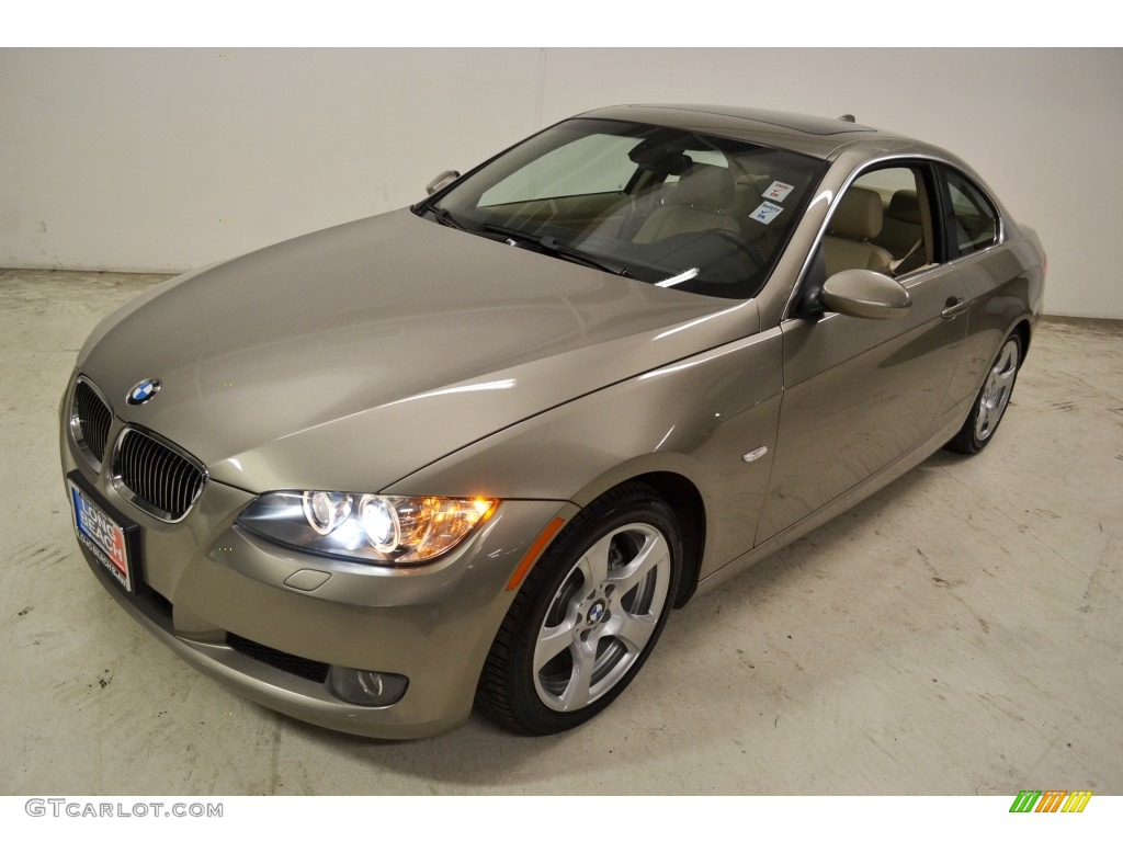 2009 3 Series 328i Coupe - Platinum Bronze Metallic / Cream Beige Dakota Leather photo #5