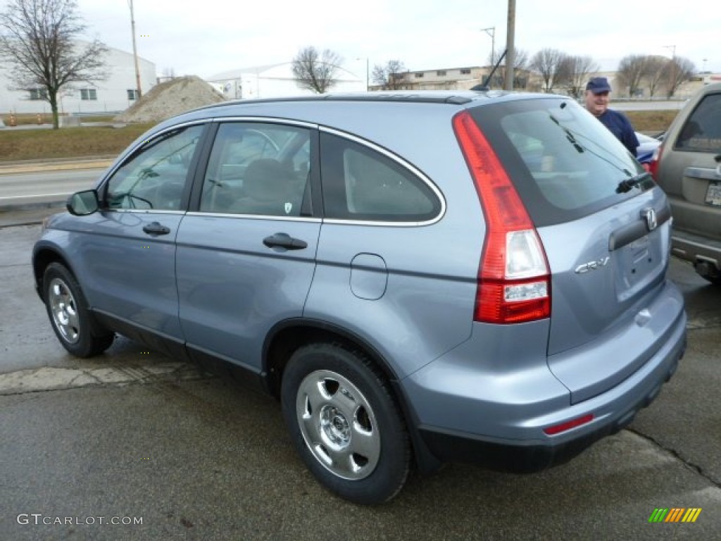 2010 CR-V LX AWD - Glacier Blue Metallic / Gray photo #2