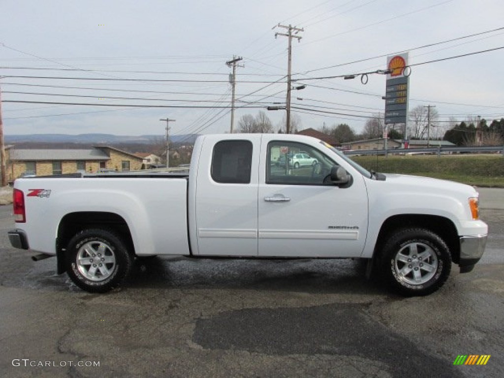Summit White 2011 GMC Sierra 1500 SLE Extended Cab 4x4 Exterior Photo #76550135