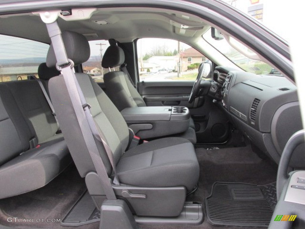 Ebony Interior 2011 GMC Sierra 1500 SLE Extended Cab 4x4 Photo #76550297