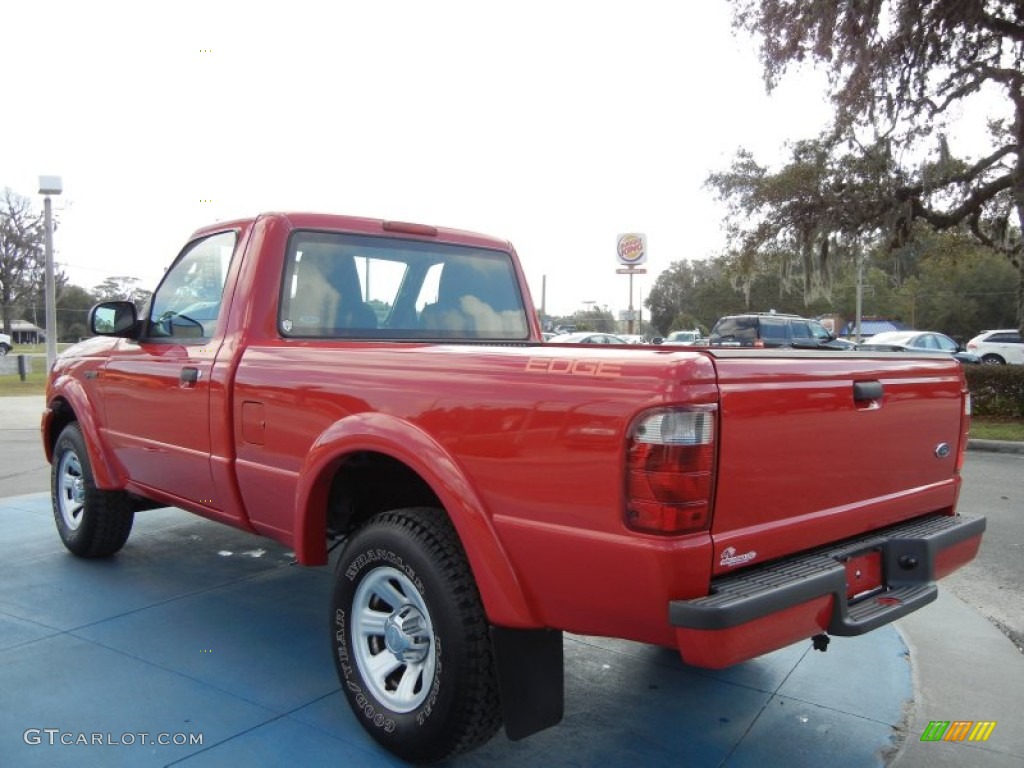 2004 Ranger Edge Regular Cab - Bright Red / Medium Dark Flint photo #3