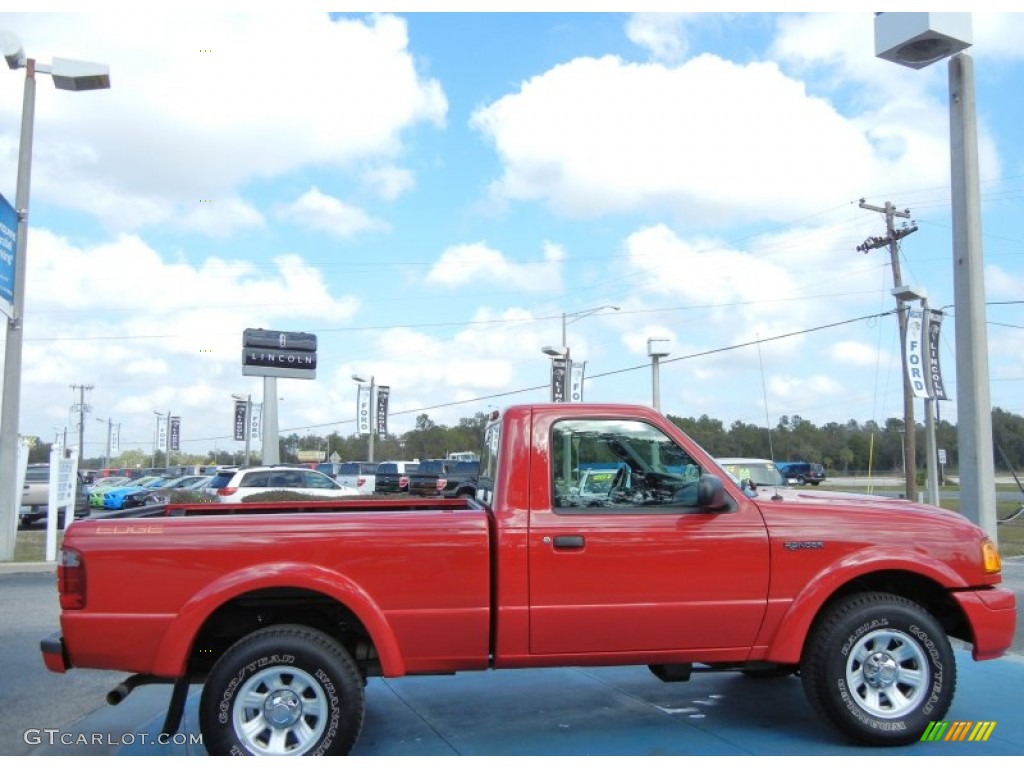 2004 Ranger Edge Regular Cab - Bright Red / Medium Dark Flint photo #7
