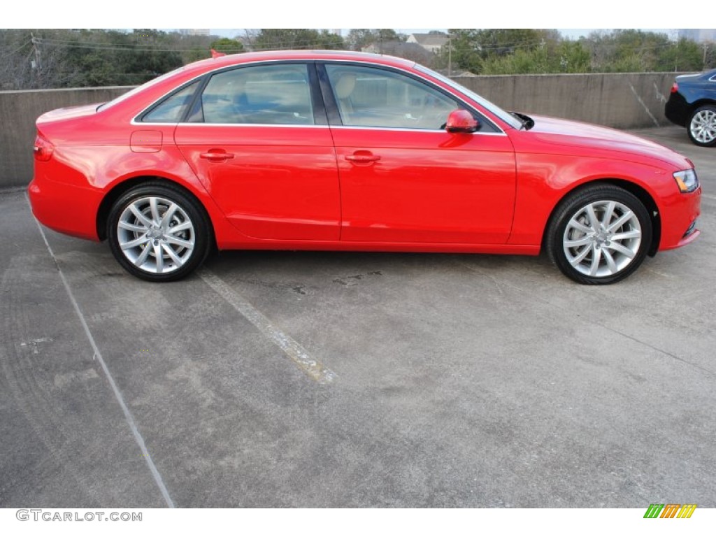 Brilliant Red 2013 Audi A4 2.0T Sedan Exterior Photo #76550873