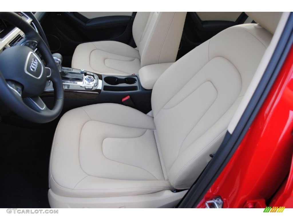 Velvet Beige/Black Interior 2013 Audi A4 2.0T Sedan Photo #76550940