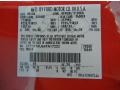 E4: Bright Red 2004 Ford Ranger Edge Regular Cab Color Code
