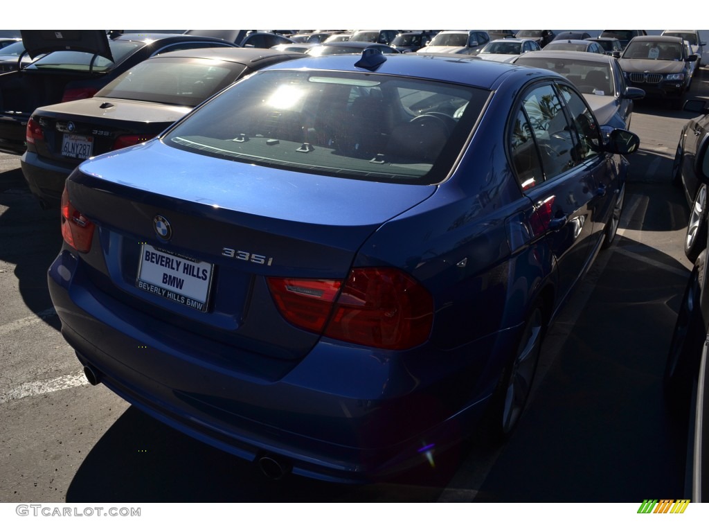 2009 3 Series 335i Sedan - Montego Blue Metallic / Saddle Brown Dakota Leather photo #3