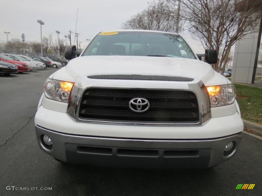 2008 Tundra SR5 TRD Double Cab - Super White / Beige photo #2