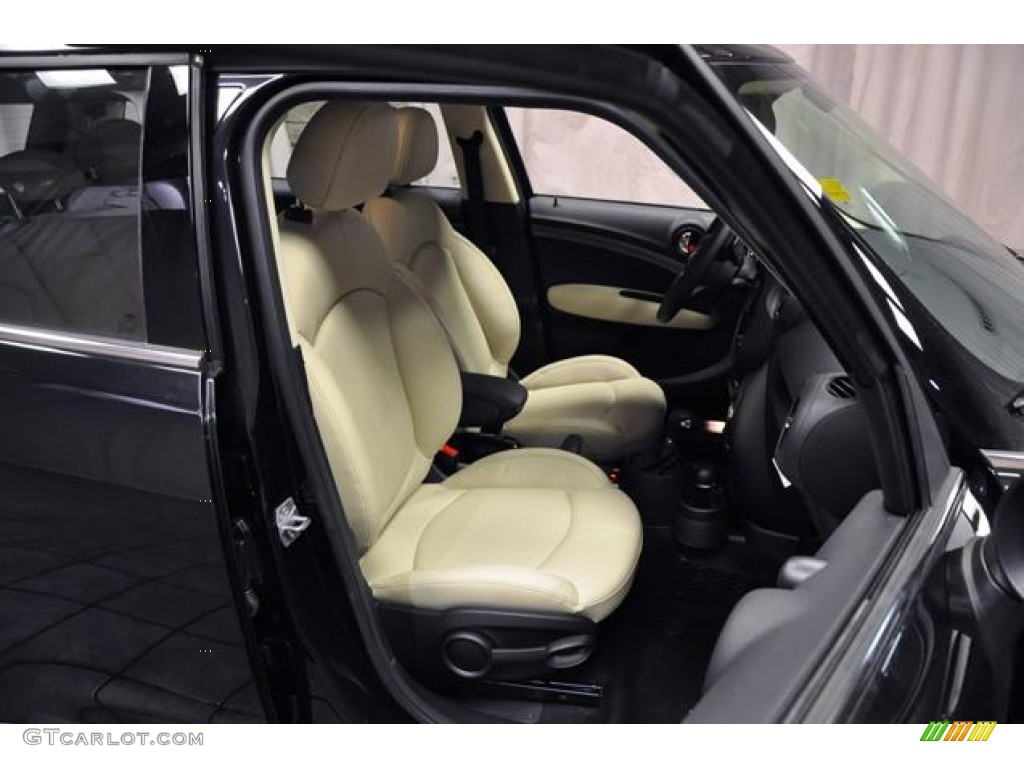 2013 Cooper S Countryman ALL4 AWD - Absolute Black / Polar Beige Gravity Leather photo #7