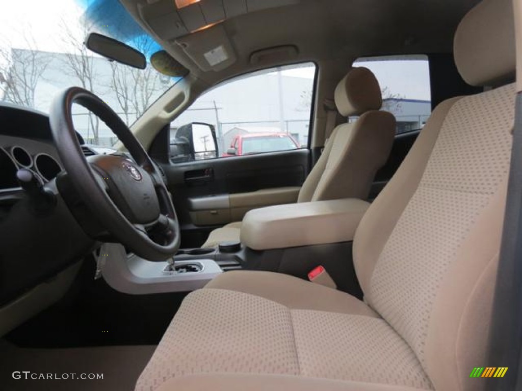 2008 Tundra SR5 TRD Double Cab - Super White / Beige photo #8