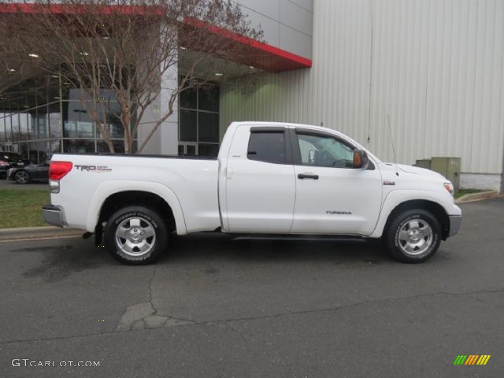 2008 Tundra SR5 TRD Double Cab - Super White / Beige photo #25