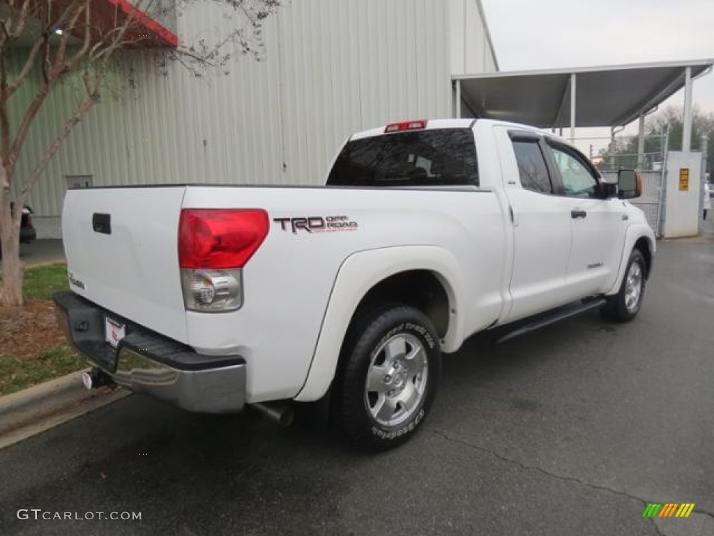 2008 Tundra SR5 TRD Double Cab - Super White / Beige photo #26