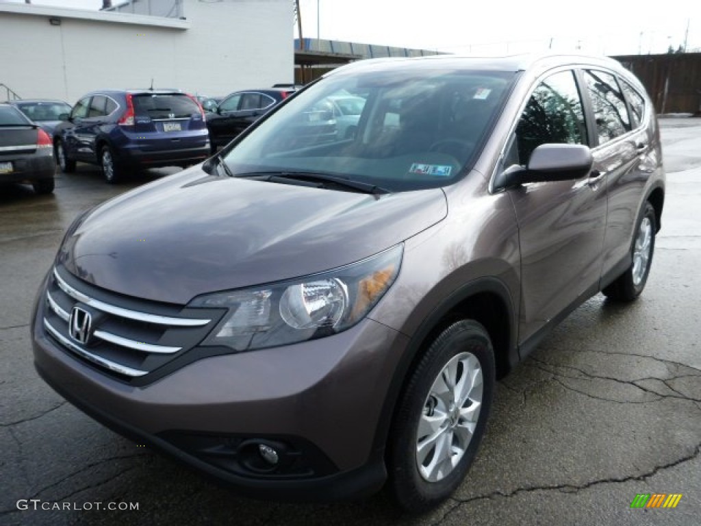 2013 CR-V EX-L AWD - Urban Titanium Metallic / Black photo #8