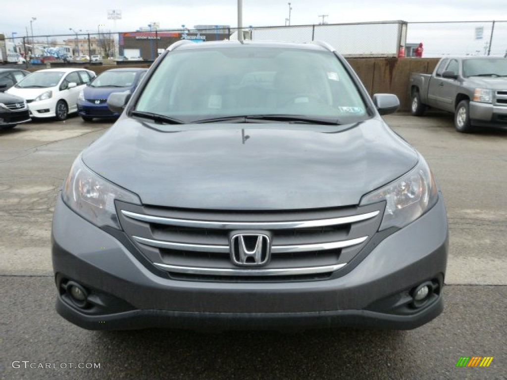 2013 CR-V EX-L AWD - Polished Metal Metallic / Gray photo #7