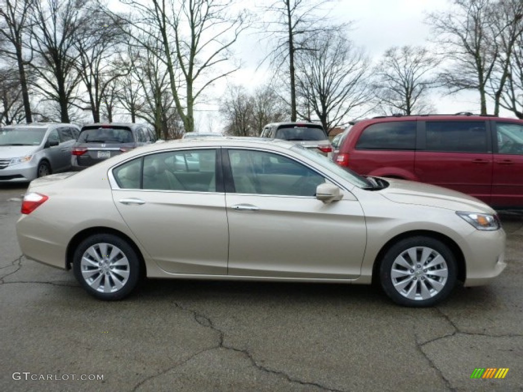 Champagne Frost Pearl 2013 Honda Accord EX-L V6 Sedan Exterior Photo #76553573