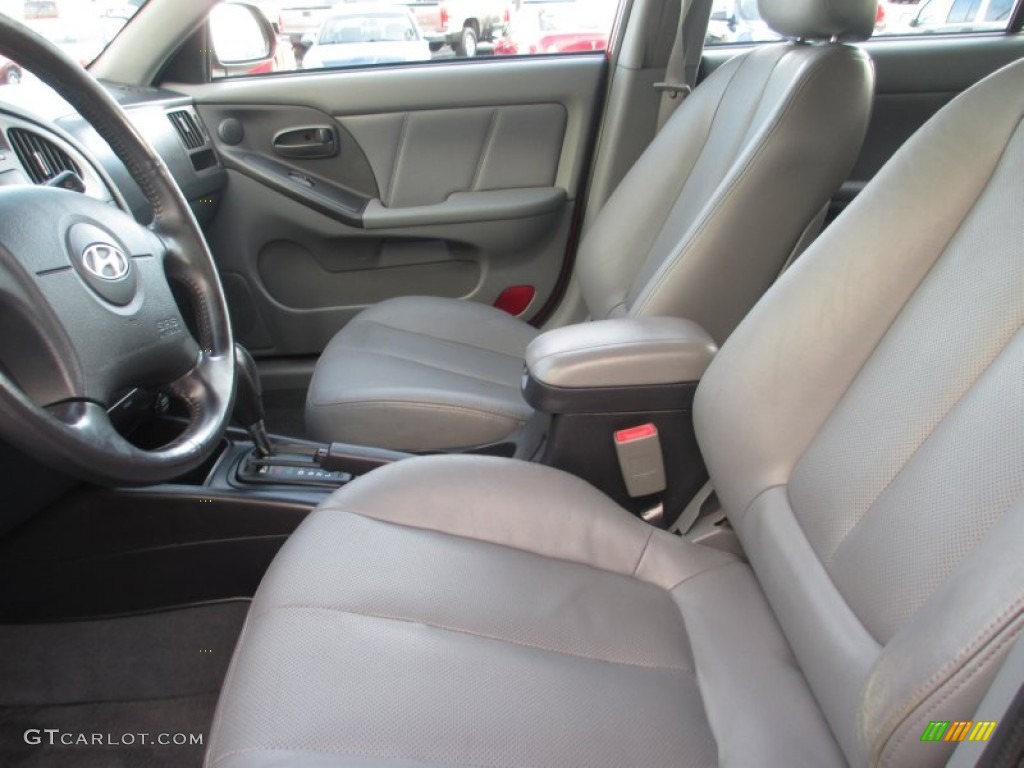 2004 Elantra GT Sedan - Rally Red / Dark Gray photo #8