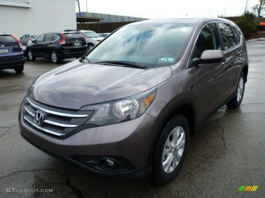 2013 CR-V EX AWD - Urban Titanium Metallic / Black photo #8
