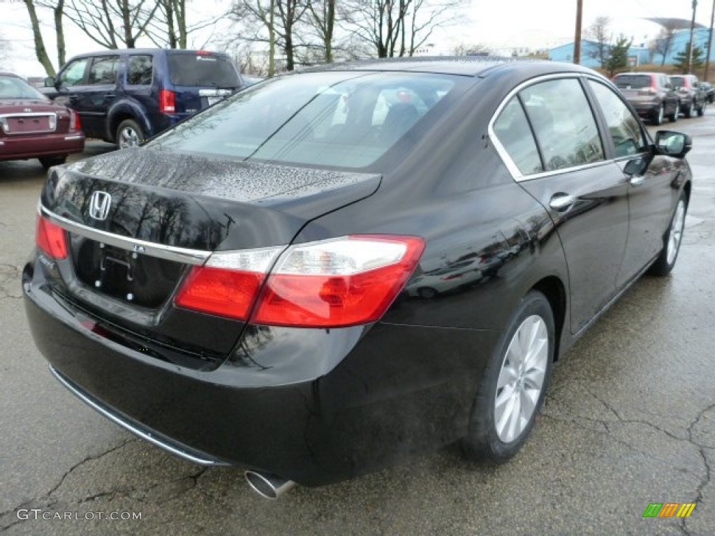 2013 Accord EX Sedan - Crystal Black Pearl / Black photo #4