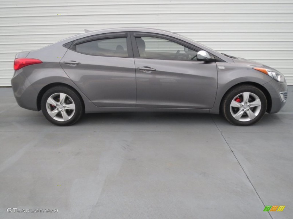 2012 Elantra GLS - Harbor Gray Metallic / Gray photo #2