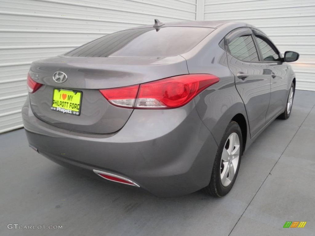 2012 Elantra GLS - Harbor Gray Metallic / Gray photo #3