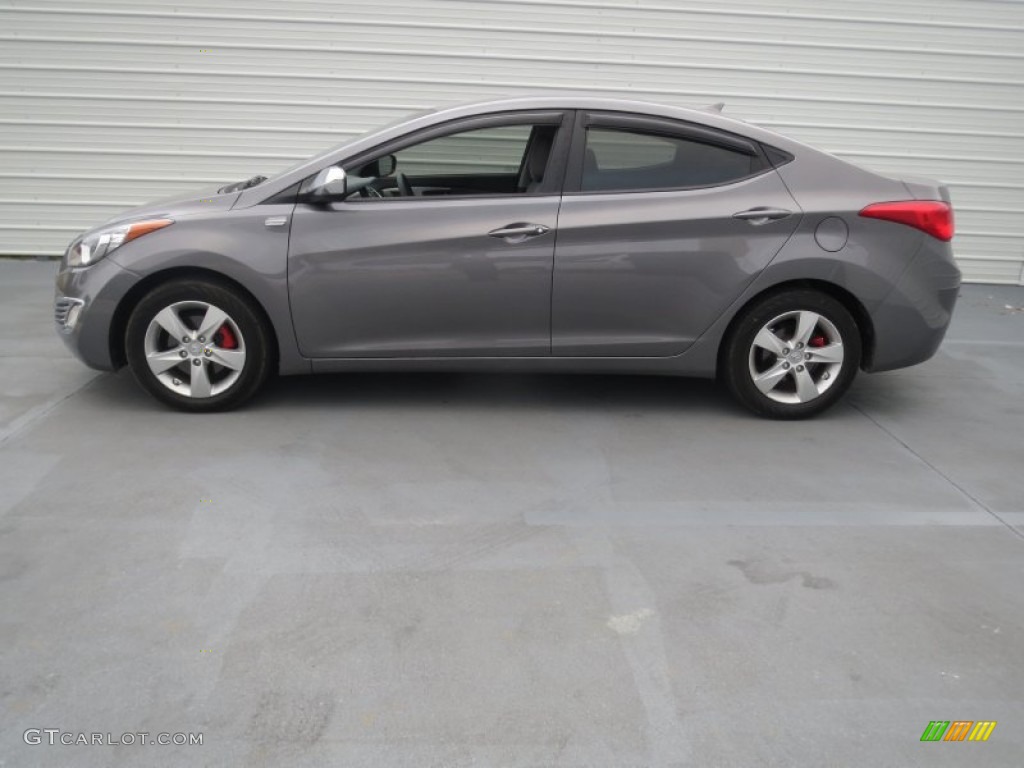 2012 Elantra GLS - Harbor Gray Metallic / Gray photo #4