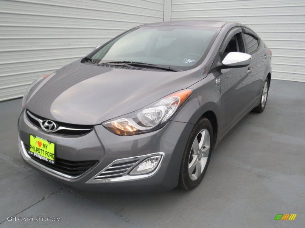 2012 Elantra GLS - Harbor Gray Metallic / Gray photo #5