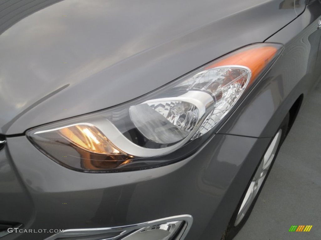 2012 Elantra GLS - Harbor Gray Metallic / Gray photo #7
