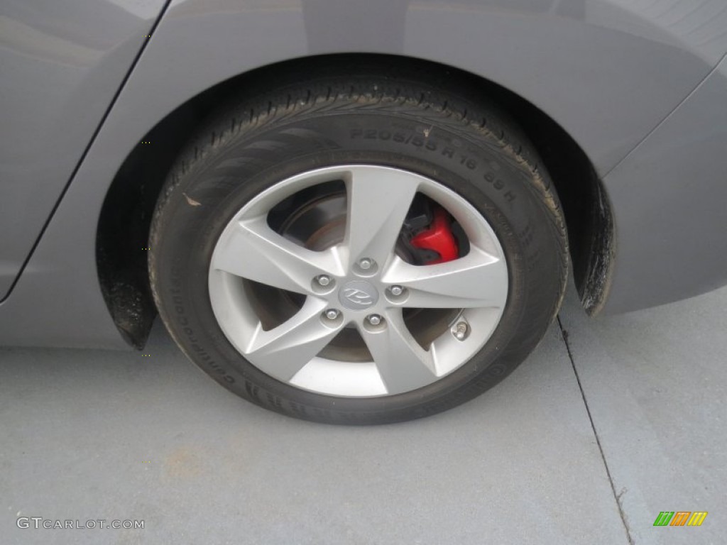 2012 Elantra GLS - Harbor Gray Metallic / Gray photo #11