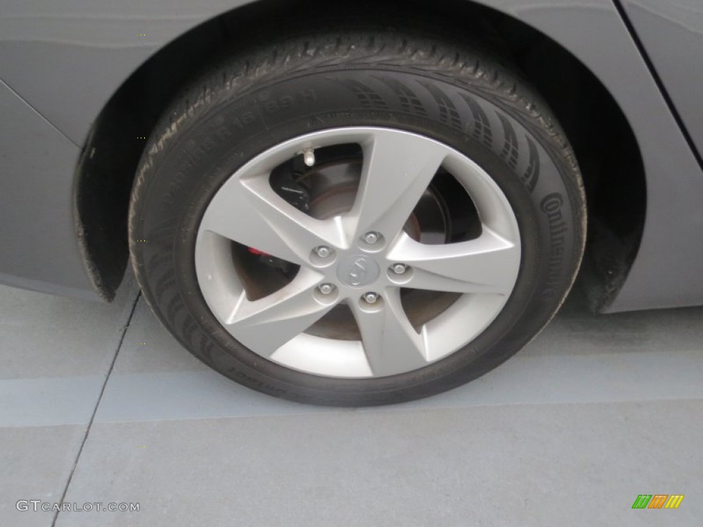 2012 Elantra GLS - Harbor Gray Metallic / Gray photo #12