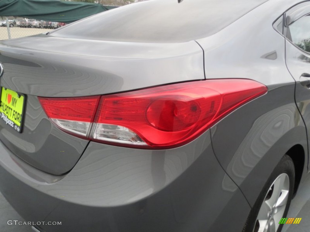 2012 Elantra GLS - Harbor Gray Metallic / Gray photo #15