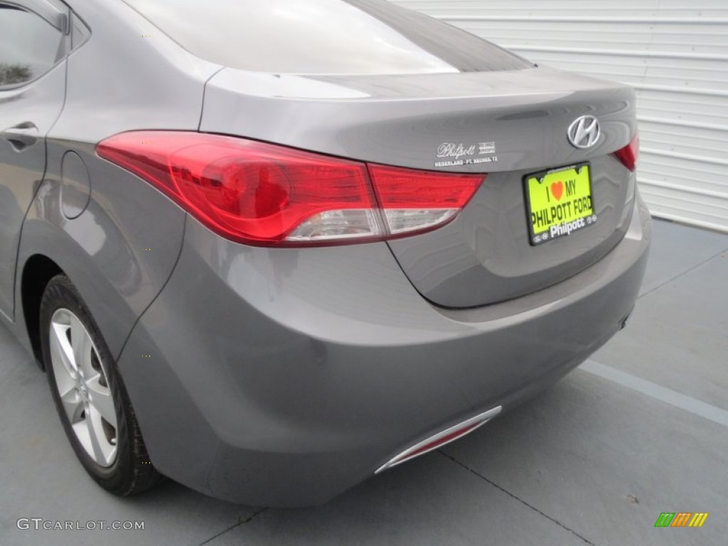 2012 Elantra GLS - Harbor Gray Metallic / Gray photo #17