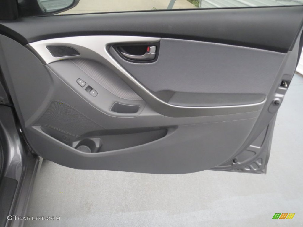 2012 Elantra GLS - Harbor Gray Metallic / Gray photo #19