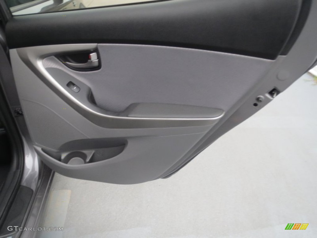 2012 Elantra GLS - Harbor Gray Metallic / Gray photo #22