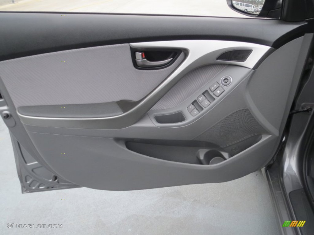 2012 Elantra GLS - Harbor Gray Metallic / Gray photo #27
