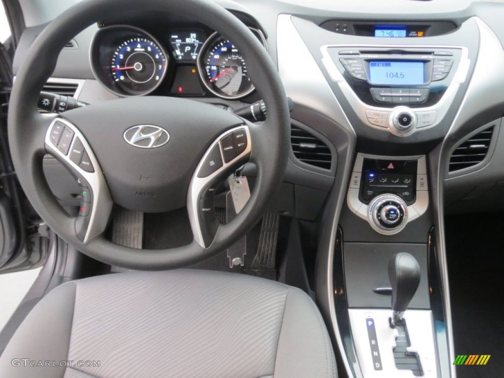 2012 Elantra GLS - Harbor Gray Metallic / Gray photo #31