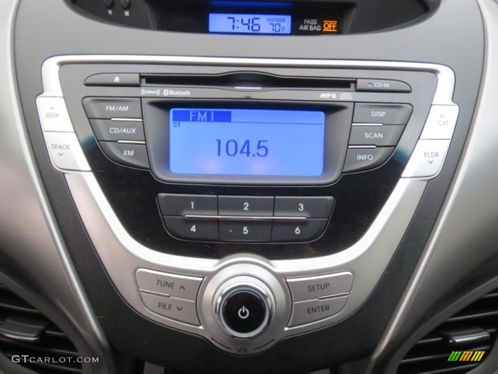 2012 Elantra GLS - Harbor Gray Metallic / Gray photo #33